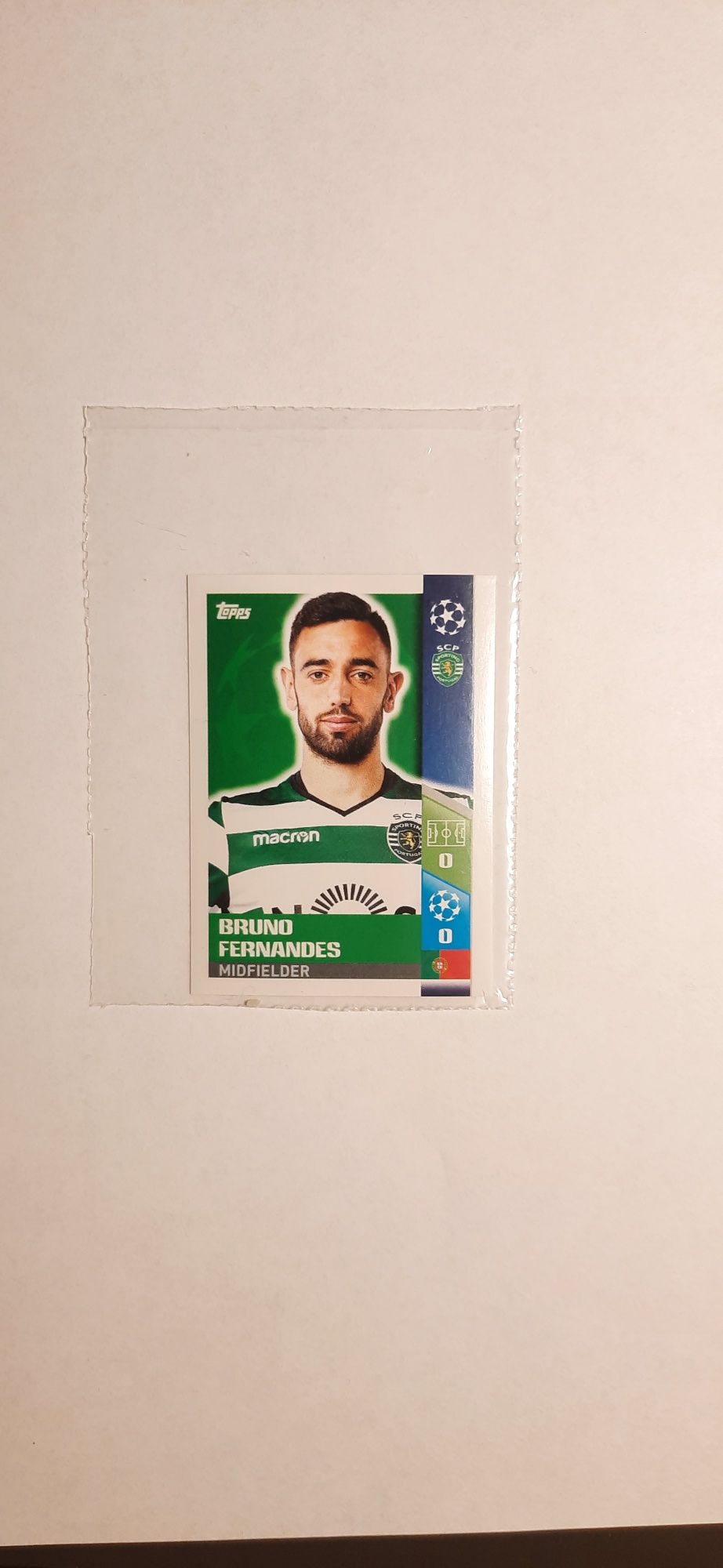 Bruno Fernandes Naklejka Topps Champions League 2017/18