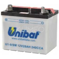 Akumulator UNIBAT U1-9/SM 28Ah 240A 12V lewy+