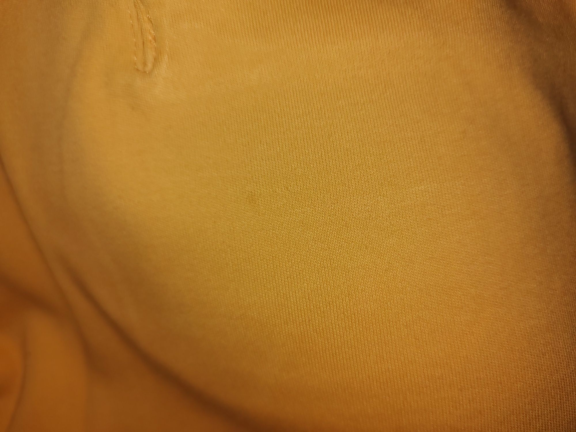 Pomarańczowa bluzka z krótkim rękawem i kieszonką ZARA S/36 bawełna