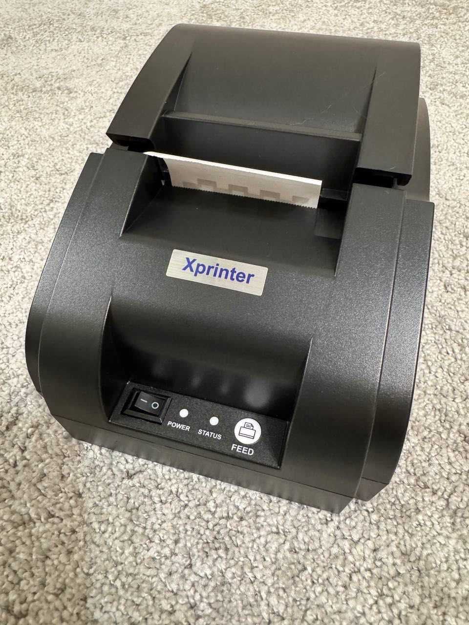 Принтер чеків Xprinter XP 58IIН для ПРРО, термопринтер