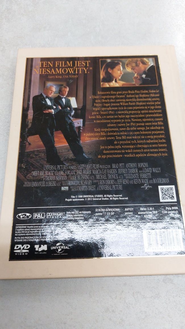 Joe Black. Dvd booklet