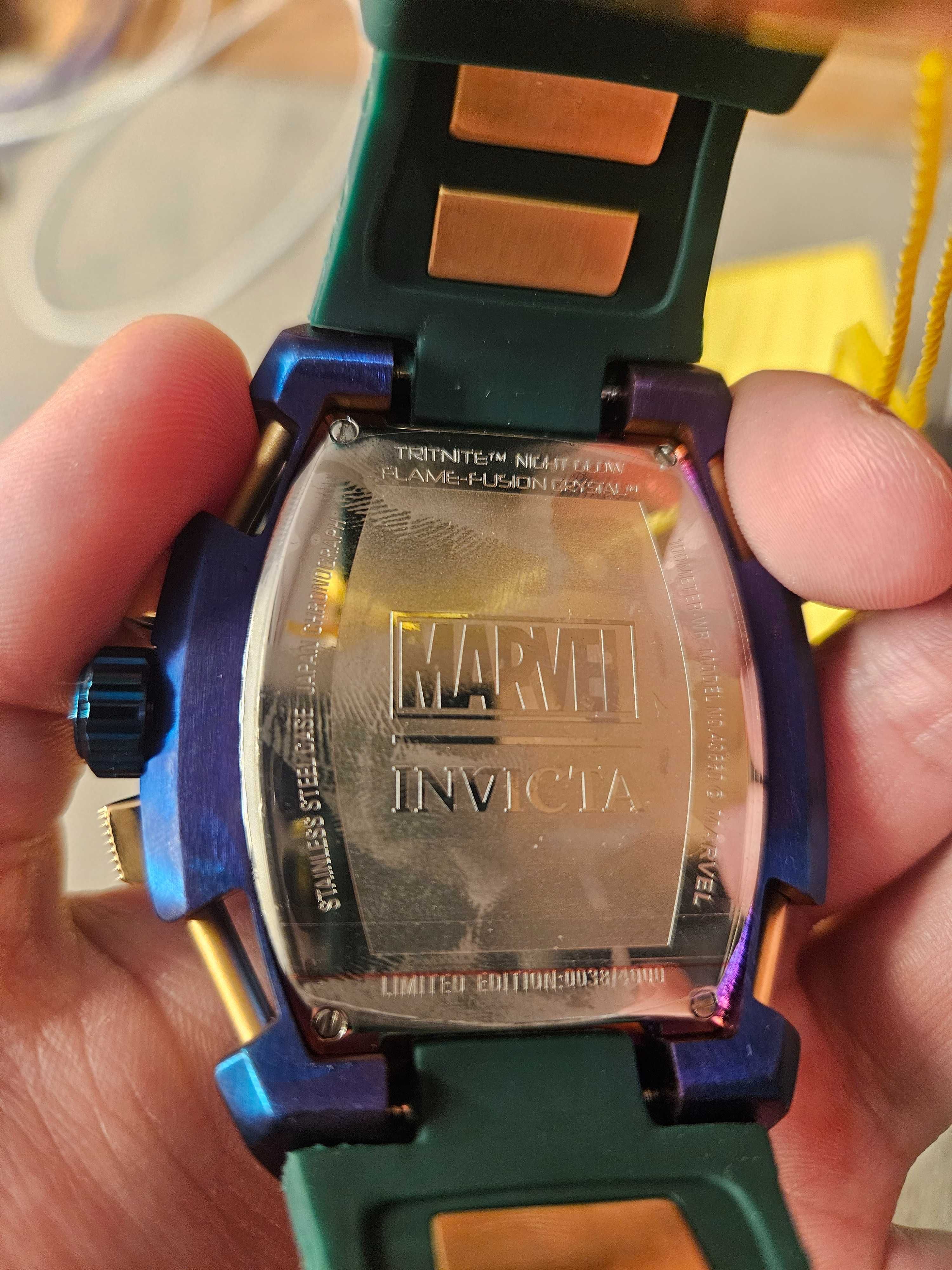 Nowy oryginalny męski zegarek Invicta Marvel LOKI