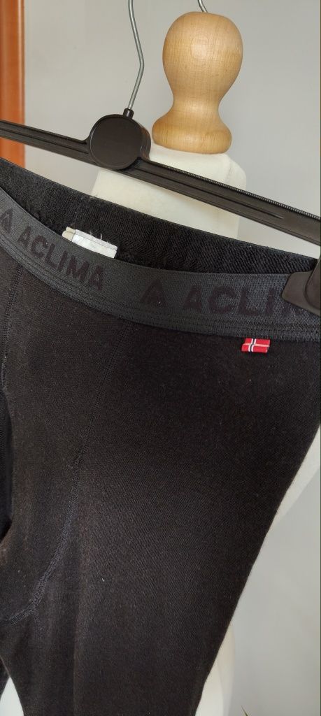 Grube kalesony legginsy termoaktywne męskie Aclima rozmiar XL merino