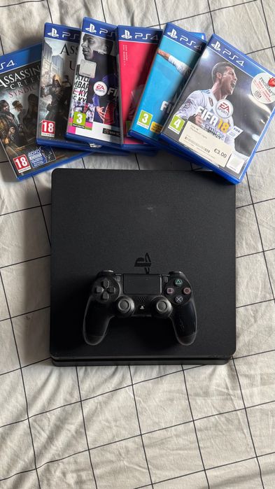 !!!PS4 COMPLETA + 6 JOGOS – Pronta para jogar!!!