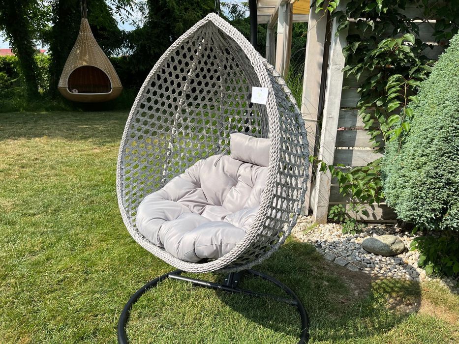 EDI bujak kosz kokon technorattan 3 kolory fotel wiszący na taras (GD)