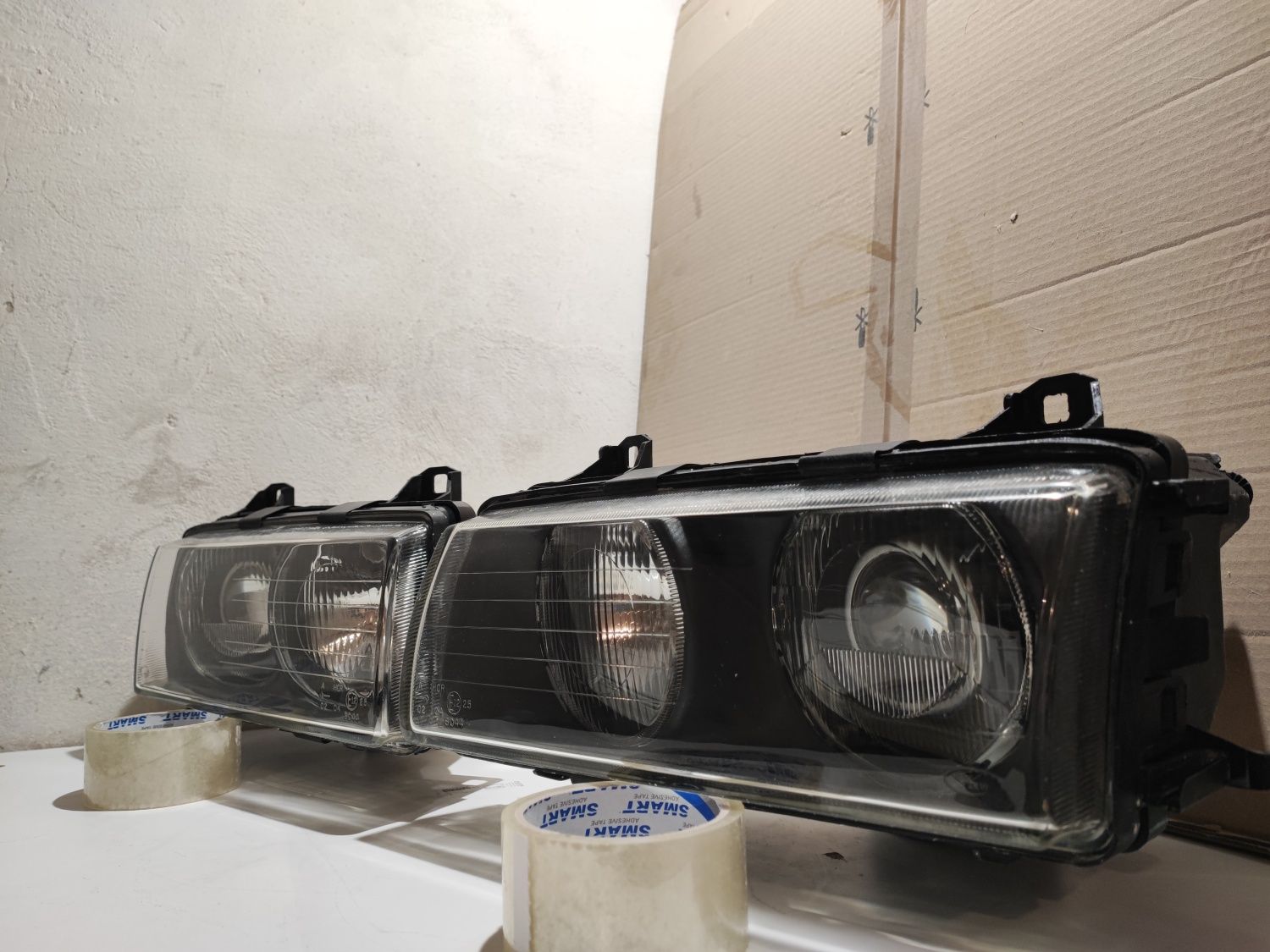 BMW E36 Lampy Soczewka ZKW Nowe szkła Renowacja Reflektory rarytas!