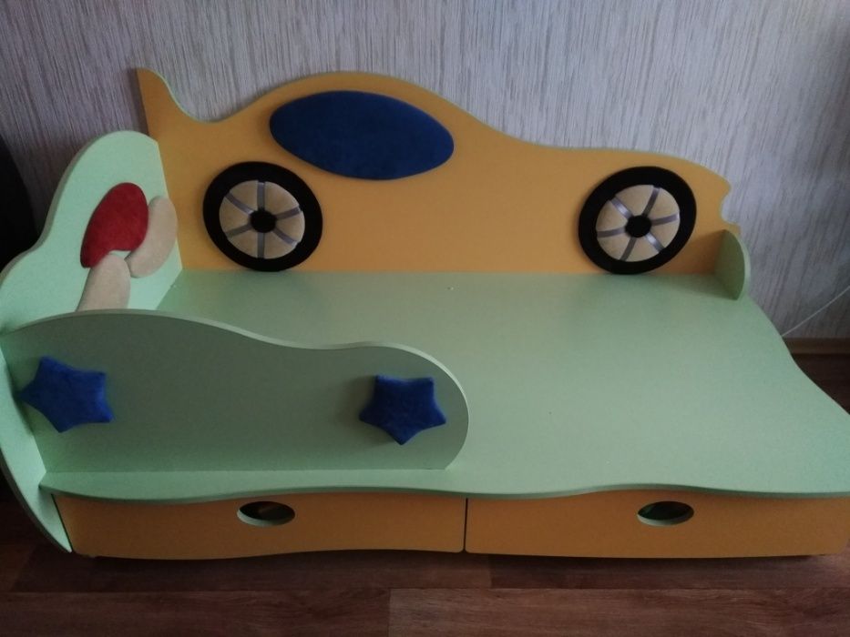 Дитяче ліжко Детская кровать Машинка от 0 до 8 лет