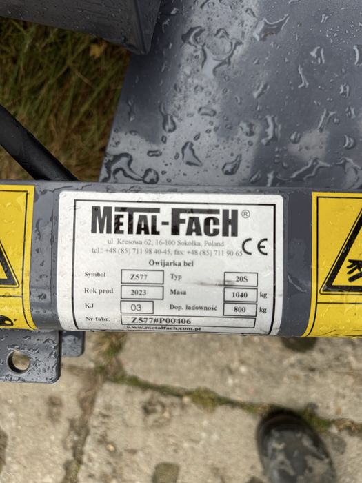 Owijarka samozaładowcza METAL-FACH Z577