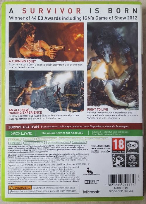 Jogo  Tomb Raider Xbox 360