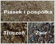 Piasek budowlany żwir żwirownia czarnoziem kruszywa pospółka tłuczeń