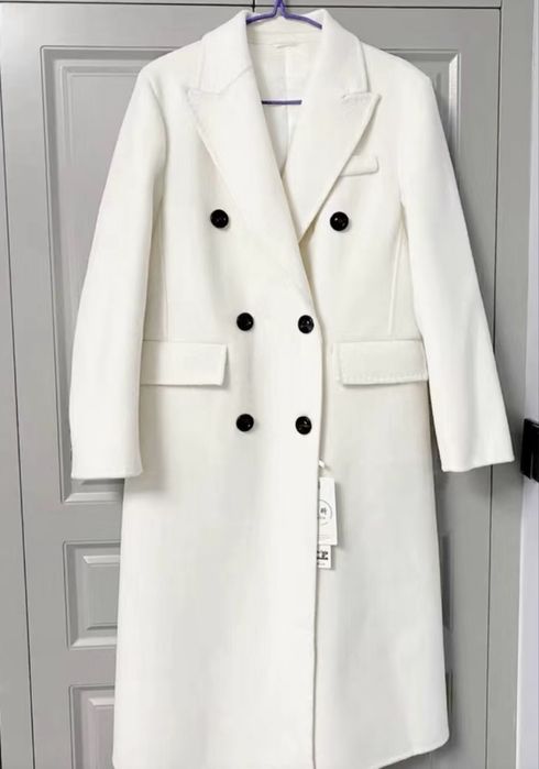 Пальто в стилі zara, тренч zara, пальто молочного кольору, біле