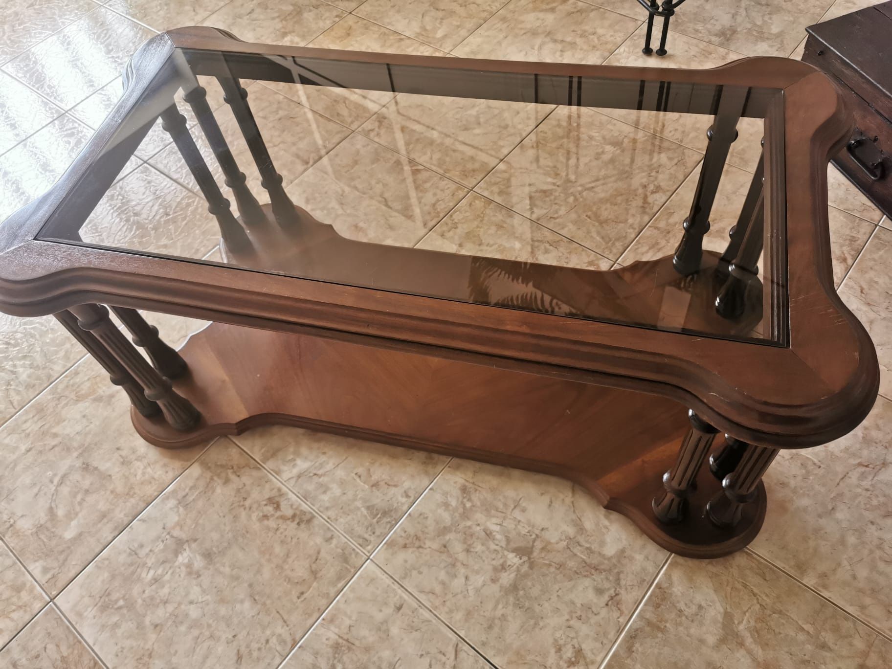 Mesa de centro na sala