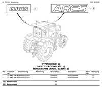 Katalog części Claas Ares 577 atx - atz ; Ares 547 atx - atz