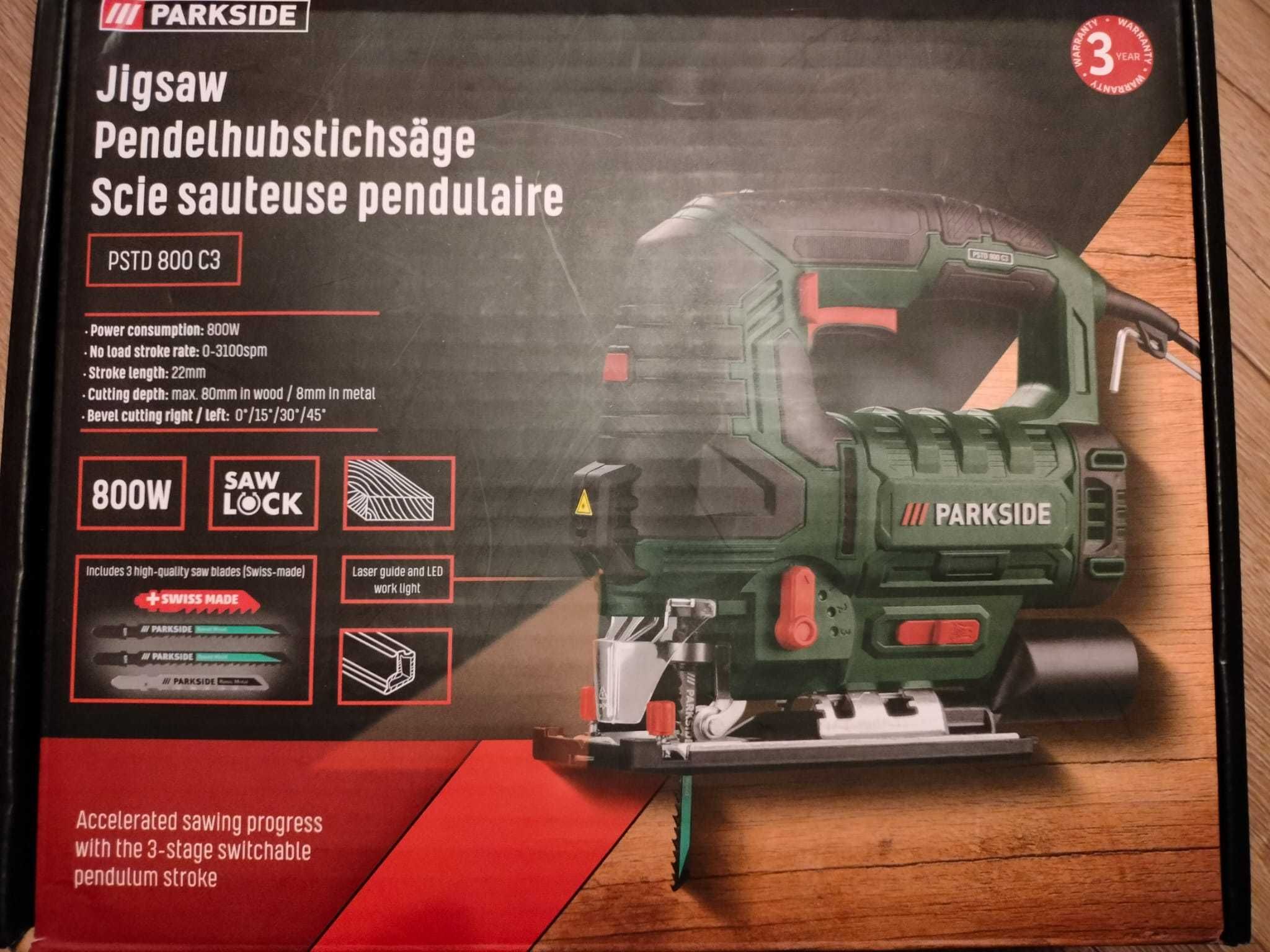 PARKSIDE® Wyrzynarka PSTD 800 C3, 800 W USZKODZONE