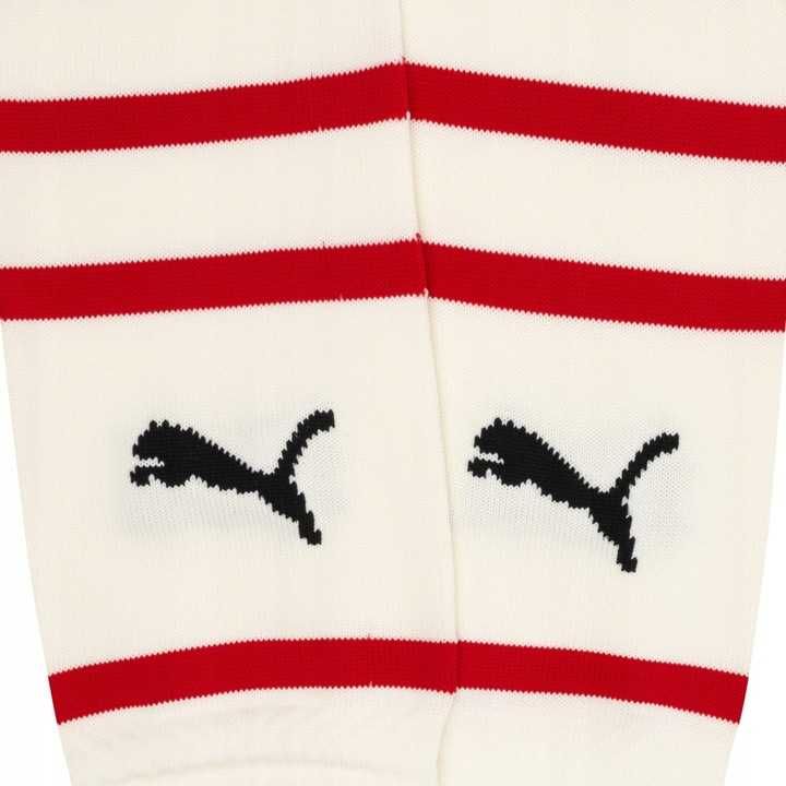 Białe skarpety getry piłkarskie PUMA MILAN 35-38 licencjonowane