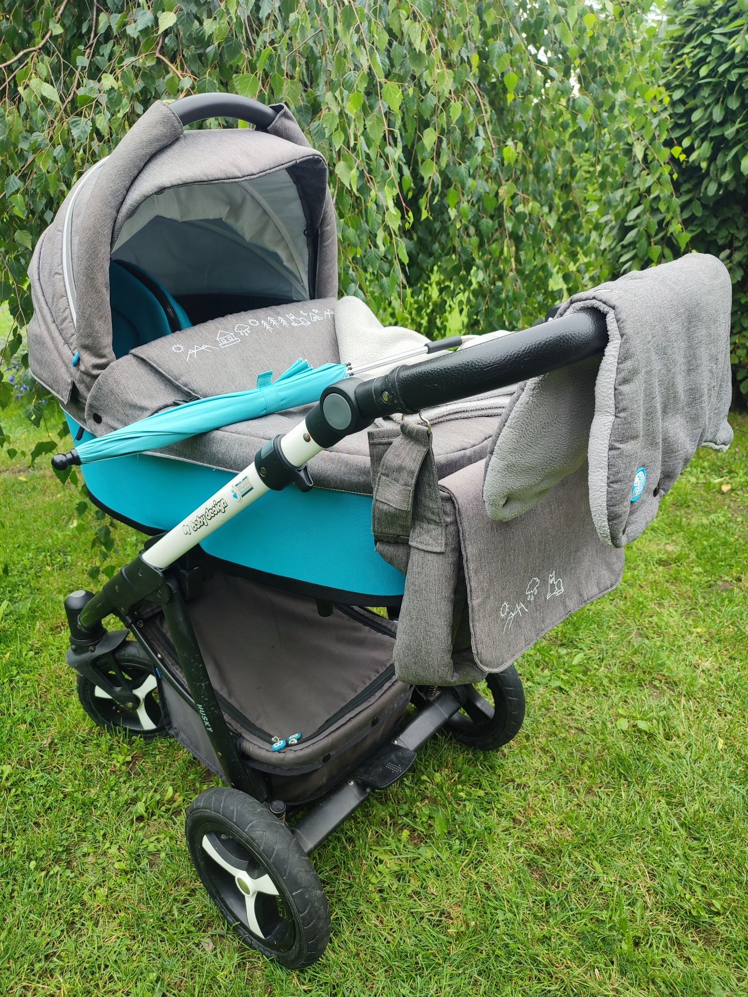 Wózek wielofunkcyjny 3in1 baby design husky i nosidełko transportowe