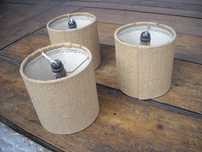 Abajour pequenos rusticos vintage antigos