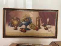 Quadro pintado a óleo.