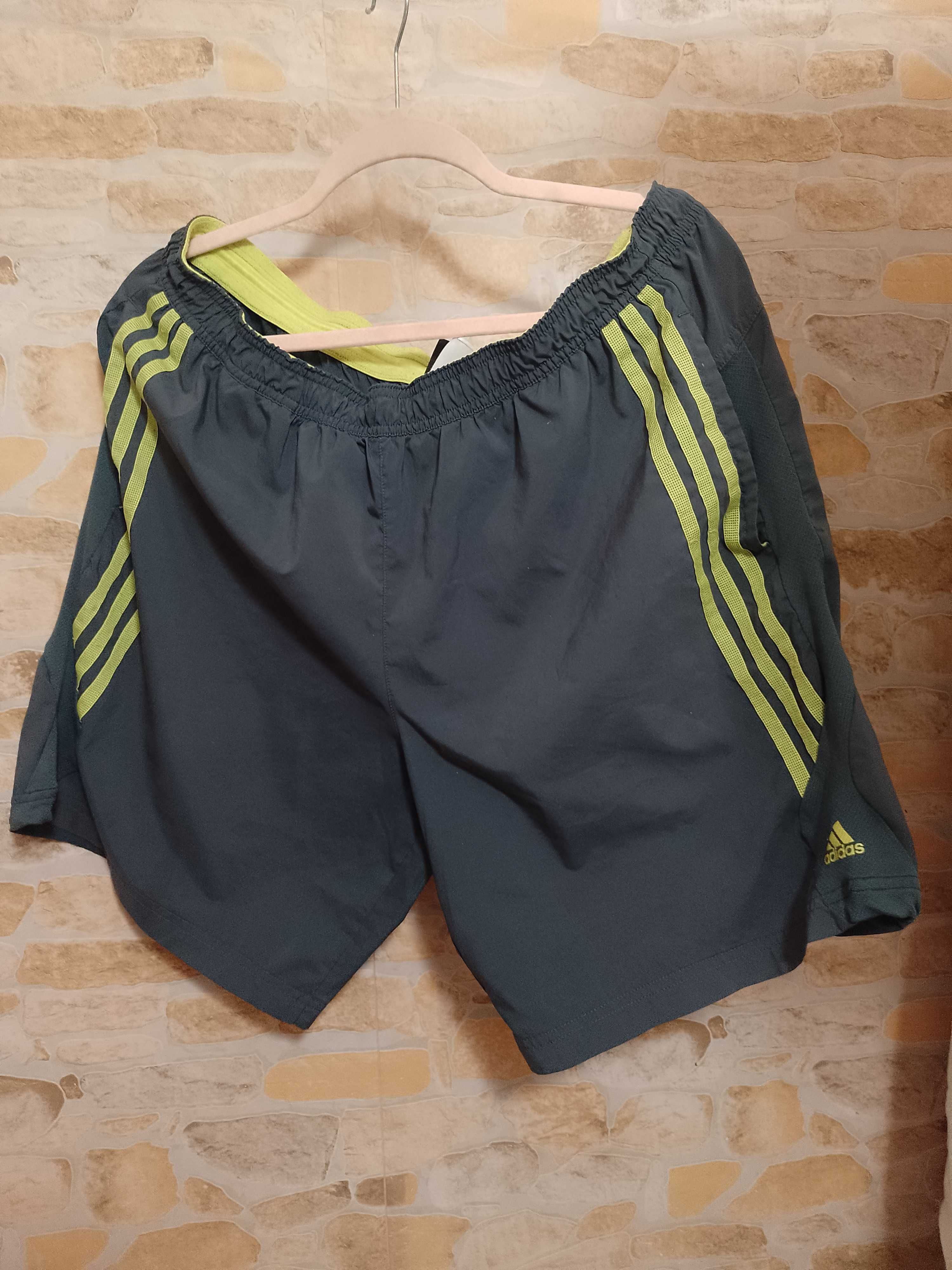 (XL) ADIDAS/Szaro-zielone Szorty z Londynu, krótkie spodenki