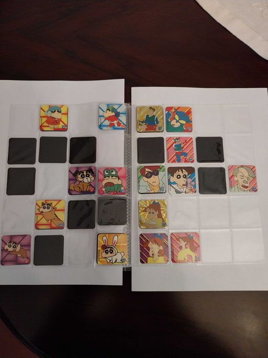 Álbum/Caderneta ShinChan Staks e 61 ímanes em muito bom estado, Panini