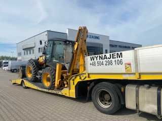 Wynajem naczepy lawety niskopodwoziowej, transport lawetą Mazowieckie