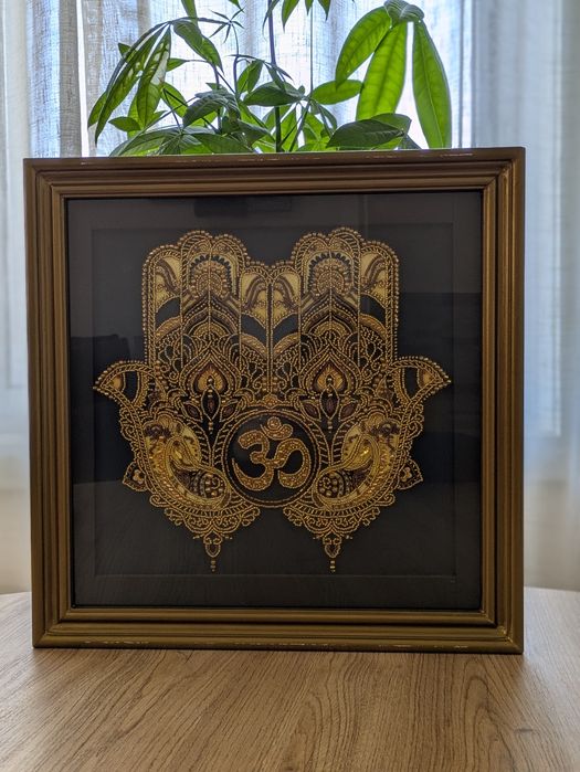 Quando bordado a missangas"OM "