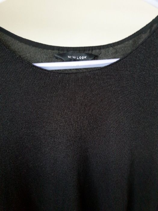 Czarna bluzka New Look dłuższy tył rozmiar S M