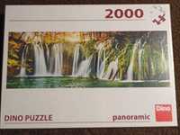 Puzzle Dino 2000 panorama - Plitvice waterfalls [nowe]