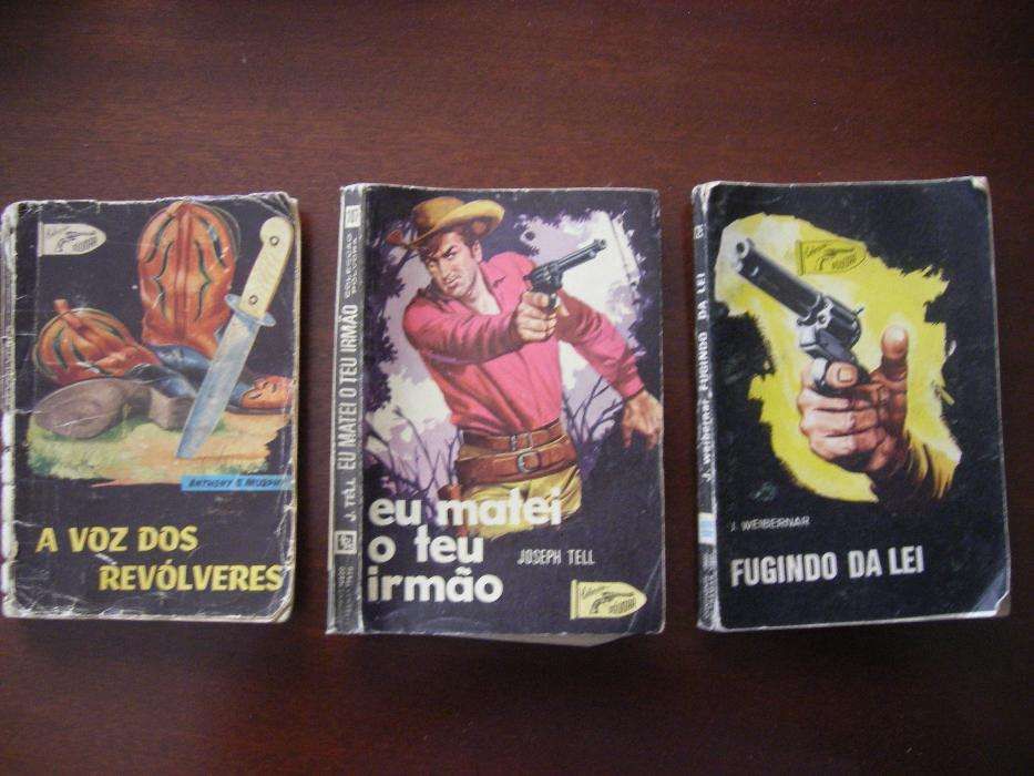 Livros bolso séries Pólvora, Carabina de Ouro, Arizona e Bisonte AGP