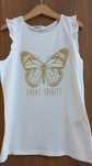 Koszulka letnia H&M motyl brokatowy roz.134/140 nowa