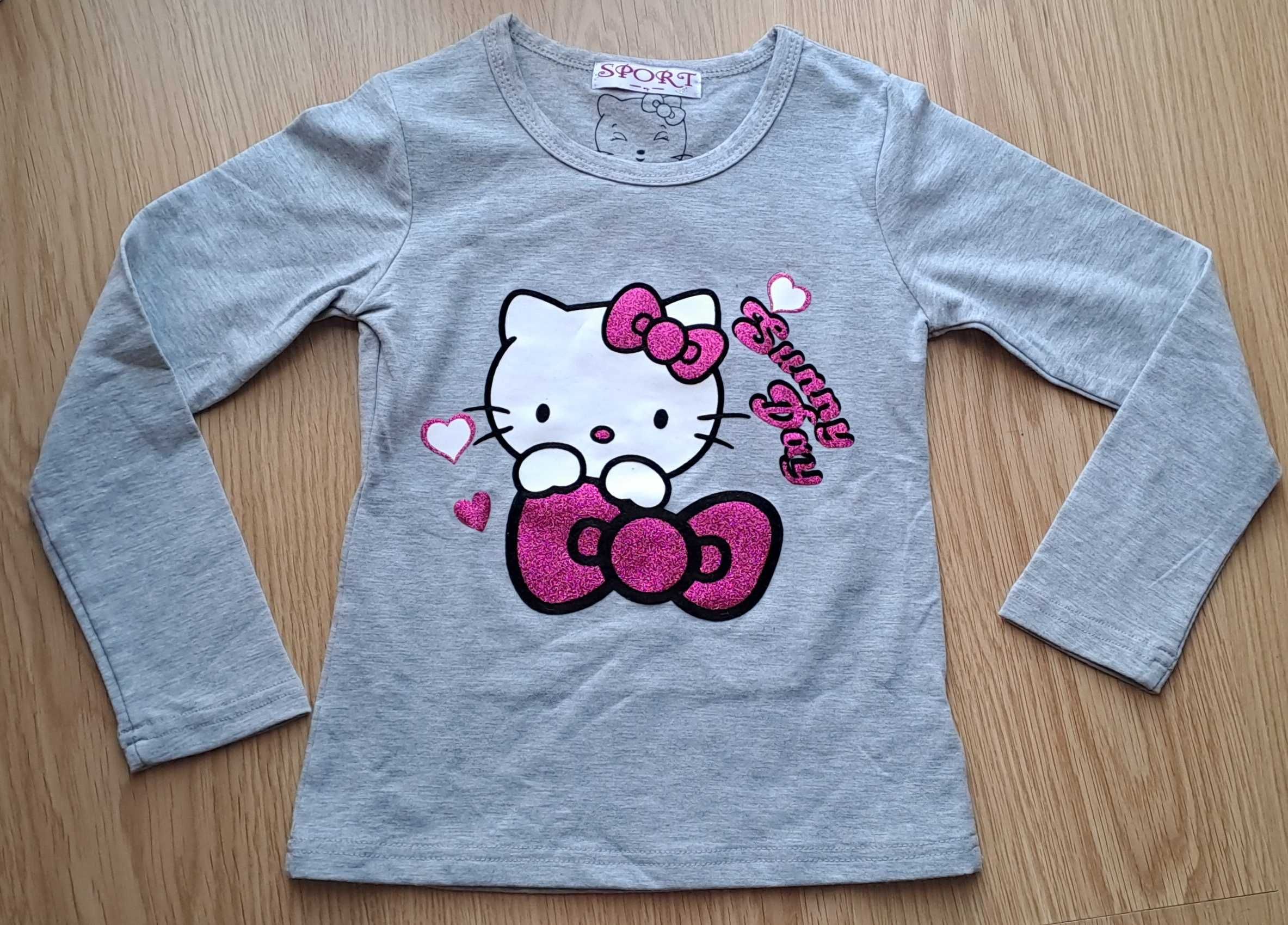 Camisola Cinza Hello Kitty (Nova):Tam 4 Anos
