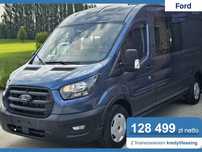 Ford Transit 350 L3H2 Trend Zabudowa Brygadowa 2.0 130KM  7-os. !! Hak !! Koło zapasowe !! Kamera !! Ekran 12" !!