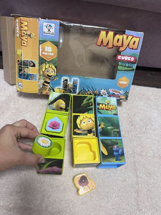 Кубики пазлы сортер 3в1 от мес12+