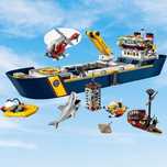 Statek badaczy oceanu. 60266. Klocki kompatybilne z lego