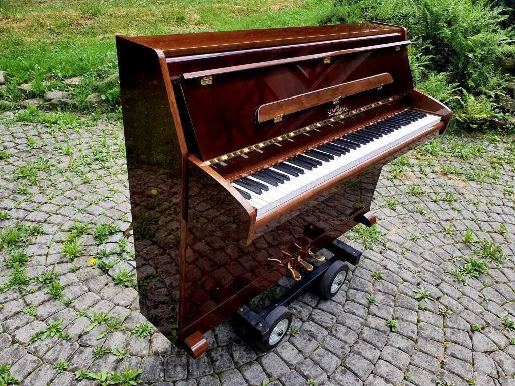 Pianino SCHIMMEL 102cm 1971r RENNER brązowy połysk