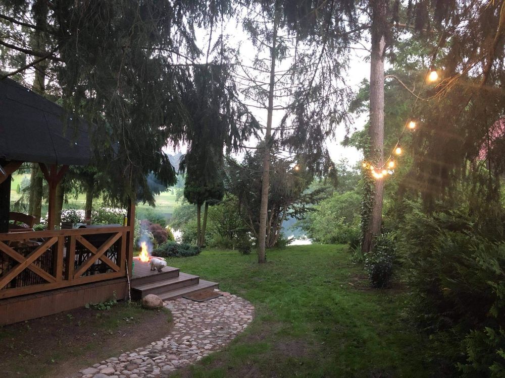 Dom całoroczny z linią brzegową Mazury