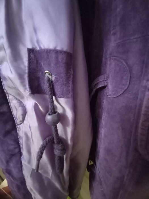 Новая кожаная замшевая зимняя куртка утеплитель размр50-52-54добротная