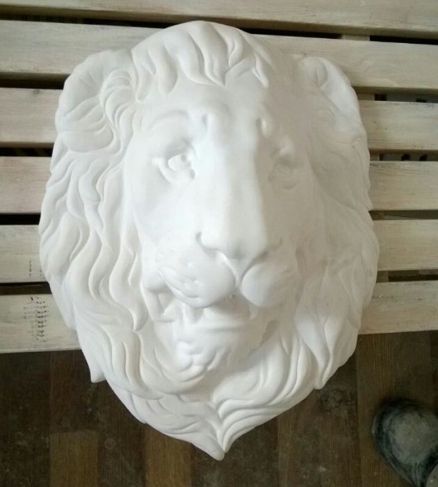Маска льва большая гипс скульптура
