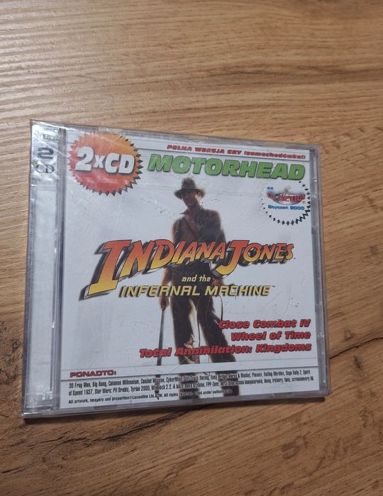 gra CD, CD Action 2000 retro, vintage  PC, Indiana Jones  Motorhead
