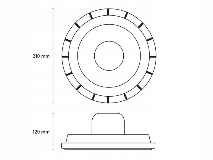 Lampa Przemysłowa PHILIPS HIGH BAY UFO 150W 6000K 22500 LM - 12szt