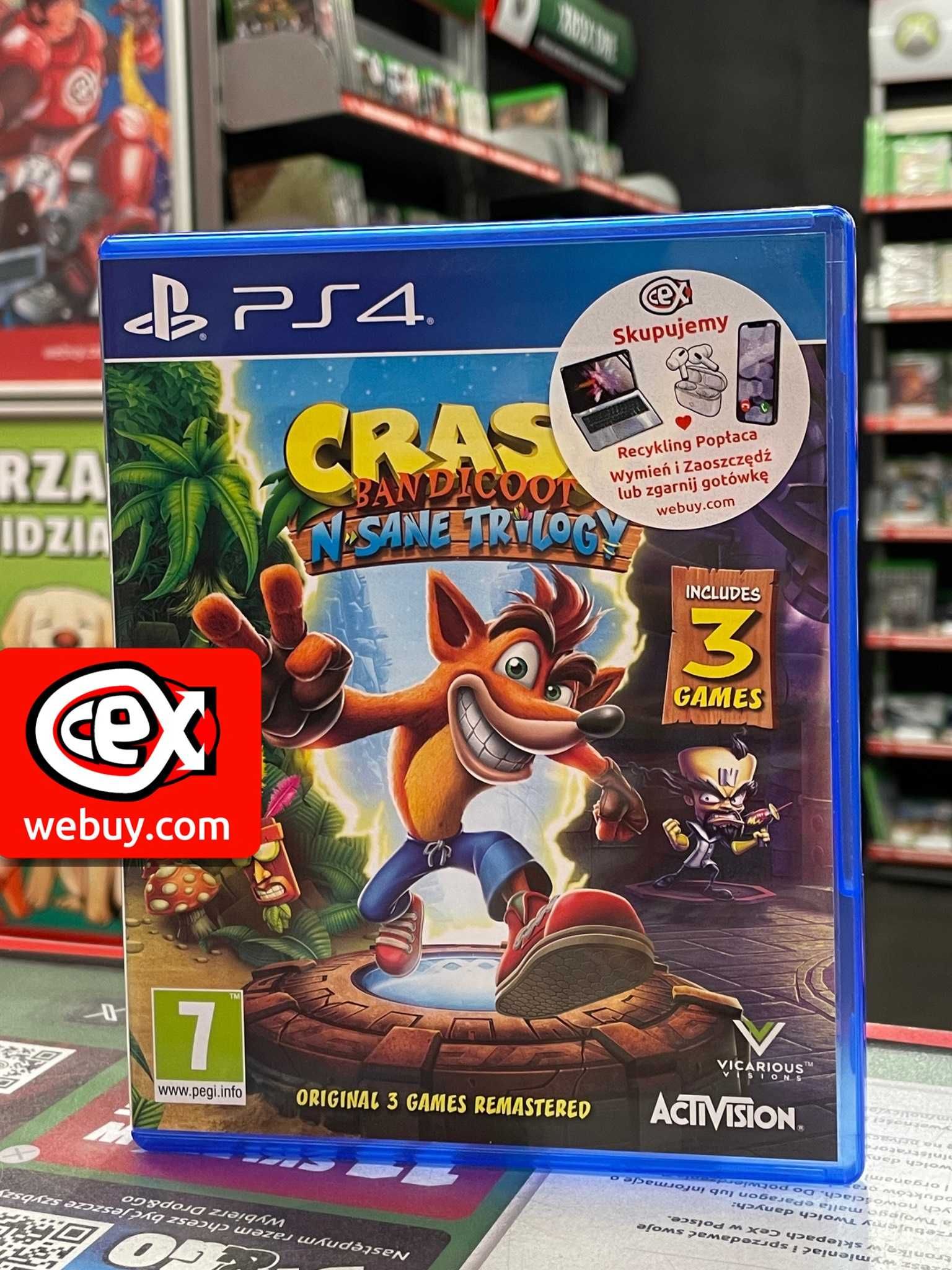 Gra Crash Bandicoot N. Sane Trilogy CeX Poznań