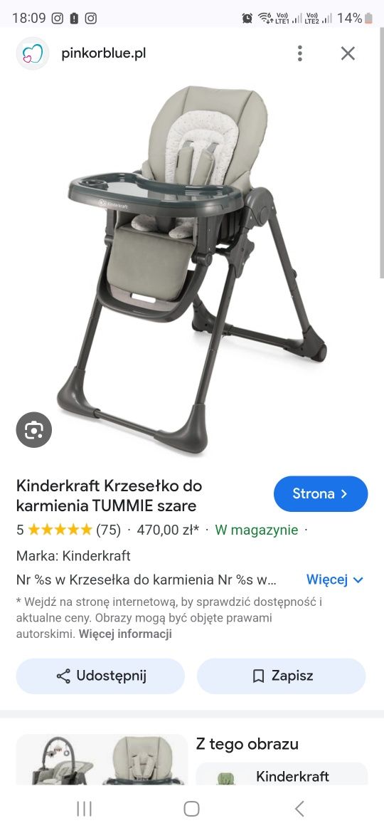 Krzesełko do karmienia