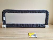 Barierka składana do łóżeczka Safety 1st 106x42 cm ciemnoszara A