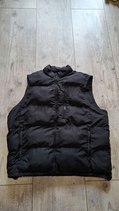 Bezrękawnik męski Zara L czarny puffer cieńszy pikowany