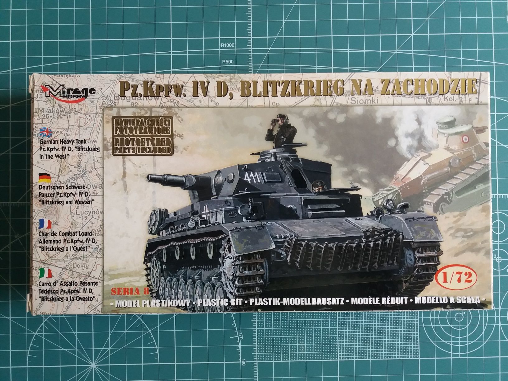 Збiрна модель танка Pz.Kpfw. IVD Blitzkrieg, 1/72, Mirage hobby