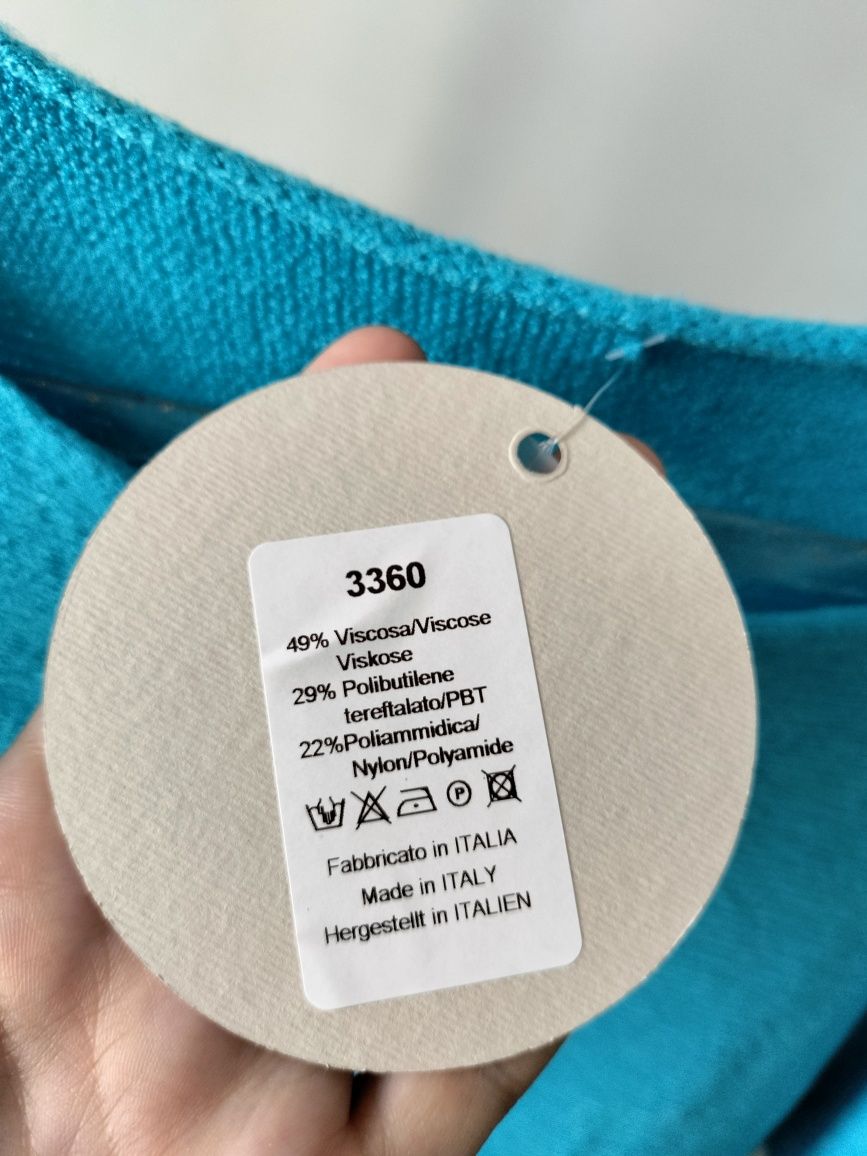 Włoski sweter pianka laserowo cięty r.uniwersalny