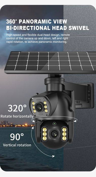 Камера 4g на сім карту з 2 сонячними панелями