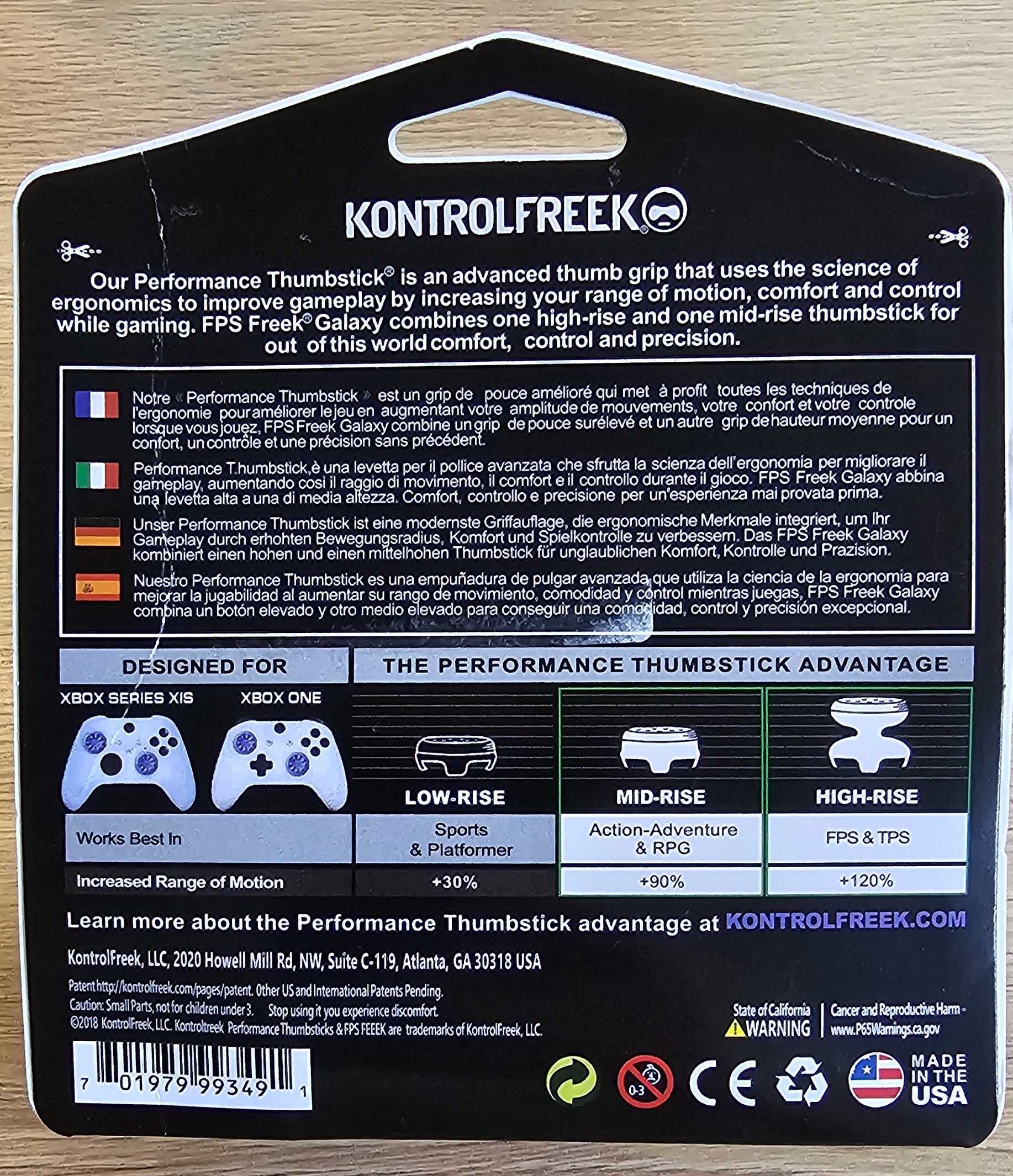 KontrolFreek nakładki kontroler pad Playstation 5 |  FPS Galaxy Purple