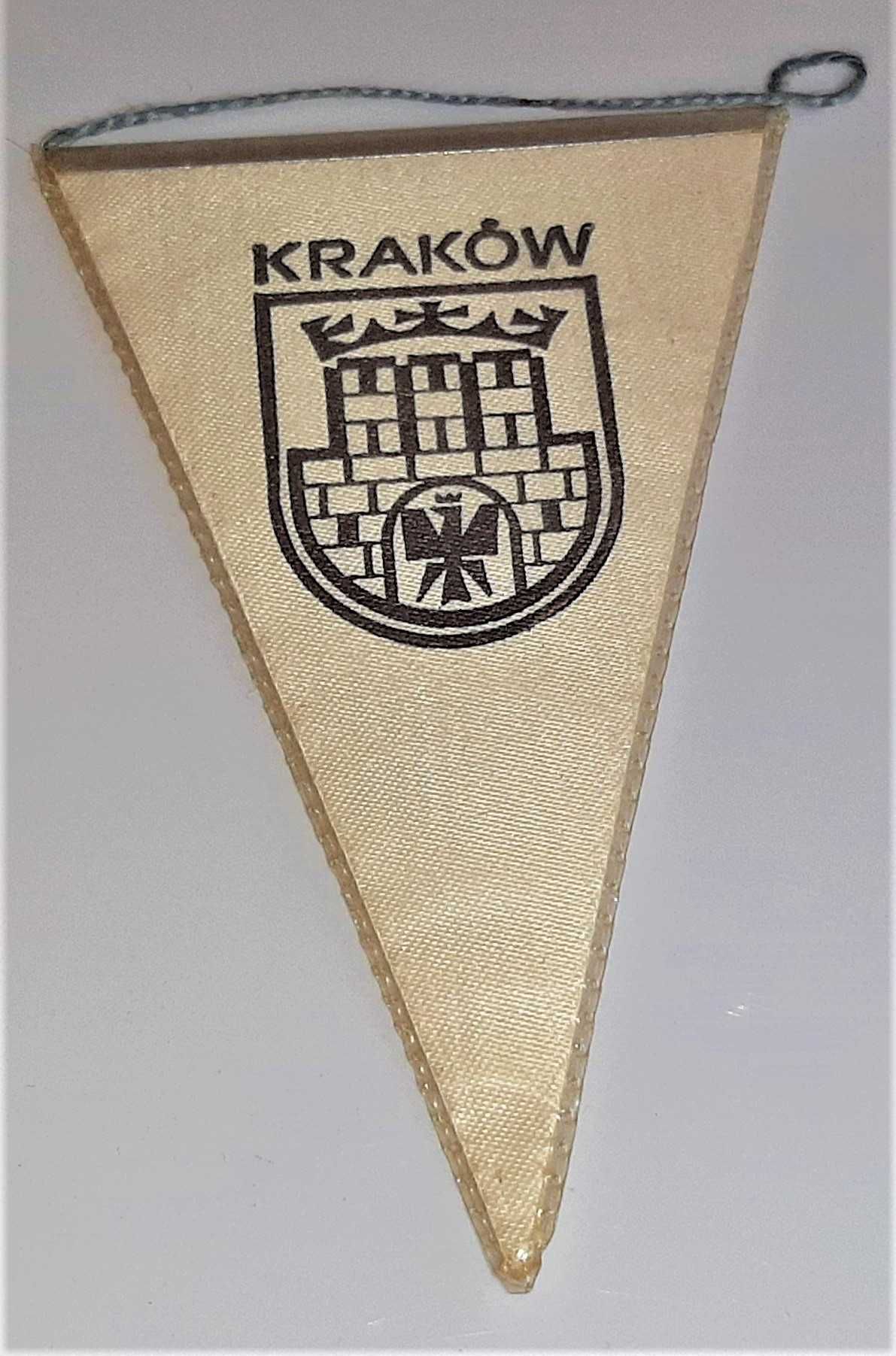Proporczyk Kraków Herb Polska podwójny