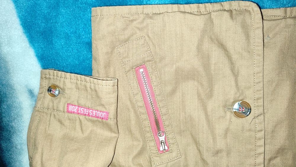 Brązowa kurtka retro na 5 lat r.110 marki joules wiosna jesień